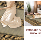 Ultra Soft Area Rug, Non Slip, Stain Resistant, Washable Area Rugs for Living Room, Bedroom, Chic Jungle Inspired Decor(Beige)