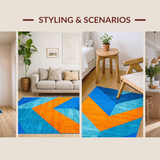 Bright Pastel Geometric Touch(Blue)
