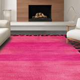 Ultra Soft Area Rug, Non Slip, Stain Resistant, Washable Area Rugs for Living Room, Bedroom, Lively Pink Animal Kingdom Vibe(Pink)