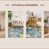 Ultra Soft Area Rug, Non Slip, Stain Resistant, Washable Area Rugs for Living Room, Bedroom, Vibrant Rustic Geometric Arrangement(Gray)