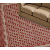 Ultra Soft Area Rug, Non Slip, Stain Resistant, Washable Area Rugs for Living Room, Bedroom, Reversible Country Bathroom Rug for Rustic Decor(Beige)