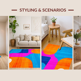 Dynamic Multi Hued Geometric Layout(Blue)