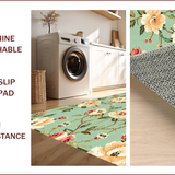 Ultra Soft Area Rug, Non Slip, Stain Resistant, Washable Area Rugs for Living Room, Bedroom, Non-Slip Sage Green Office Accent Rug(Beige)