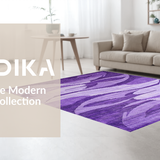 Ultra Soft Area Rug, Non Slip, Stain Resistant, Washable Area Rugs for Living Room, Bedroom, Elegant High-Pile Ombre Effect(Purple)