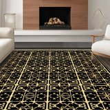 Rustic Diamond Trellis in Dark Palette(Black)