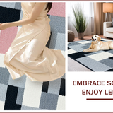 Ultra Soft Area Rug, Non Slip, Stain Resistant, Washable Area Rugs for Living Room, Bedroom, Geometric Minimalist Bedroom Carpet for High Traffic Areas(Gray)