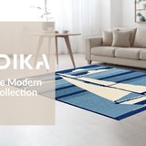 Ultra Soft Area Rug, Non Slip, Stain Resistant, Washable Area Rugs for Living Room, Bedroom, Relaxed Oceanic Sailboat Style(Blue)