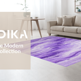 Ultra Soft Area Rug, Non Slip, Stain Resistant, Washable Area Rugs for Living Room, Bedroom, Lively Shaggy Patterned Textile(Purple)