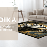 Ultra Soft Area Rug, Non Slip, Stain Resistant, Washable Area Rugs for Living Room, Bedroom, Earthy Animal Print Aesthetic(Gold)