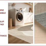 Ultra Soft Area Rug, Non Slip, Stain Resistant, Washable Area Rugs for Living Room, Bedroom, Modern Subtle Gradient Elegance(Beige)
