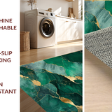 Contemporary Emerald and Gold Fusion(Green)