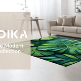 Ultra Soft Area Rug, Non Slip, Stain Resistant, Washable Area Rugs for Living Room, Bedroom, Serene Nature-Inspired Design Piece(Green)