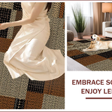 Ultra Soft Area Rug, Non Slip, Stain Resistant, Washable Area Rugs for Living Room, Bedroom, Chic Earthy Leopard Aesthetic(Brown)