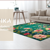 Maximalist Green Floral Elegance(Green)