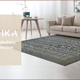 Contemporary Monochrome Geometric Fusion(Black)