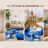 Artistic Contemporary Wildlife Theme(Blue)