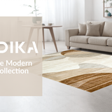 Ultra Soft Area Rug, Non Slip, Stain Resistant, Washable Area Rugs for Living Room, Bedroom, Stylish Modern Geometric Shapes(Beige)