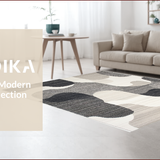Ultra Soft Area Rug, Non Slip, Stain Resistant, Washable Area Rugs for Living Room, Bedroom, Abstract Modern Washable(Gray)