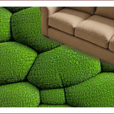 Ultra Soft Area Rug, Non Slip, Stain Resistant, Washable Area Rugs for Living Room, Bedroom, Tropical Green Leaf Bathroom Non-Slip Washable Rug(Green)