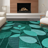 Contemporary Abstract with Blue Tones(Green)