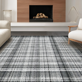 Ultra Soft Area Rug, Non Slip, Stain Resistant, Washable Area Rugs for Living Room, Bedroom, Artistic Striped Carpet for Entry and Outdoor Space(Gray)