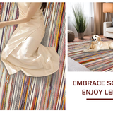 Bold Rustic Color Interplay Stripes(Red)