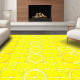 Ultra Soft Area Rug, Non Slip, Stain Resistant, Washable Area Rugs for Living Room, Bedroom, Eclectic Color Splash Composition(Yellow)