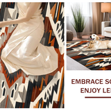 Elegant Geometric Patterned Weave(Gray)