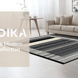 Ultra Soft Area Rug, Non Slip, Stain Resistant, Washable Area Rugs for Living Room, Bedroom, Charming Earthy Animal Print Aesthetic(Black)