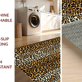 Ultra Soft Area Rug, Non Slip, Stain Resistant, Washable Area Rugs for Living Room, Bedroom, Bold Safari Inspired Decor(Brown)