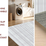 Ultra Soft Area Rug, Non Slip, Stain Resistant, Washable Area Rugs for Living Room, Bedroom, Rustic Chic Animal Print Statement(Gray)