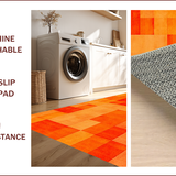 Ultra Soft Area Rug, Non Slip, Stain Resistant, Washable Area Rugs for Living Room, Bedroom, Burnt Orange Shag Rug for Cozy Teen Bedroom(Orange)