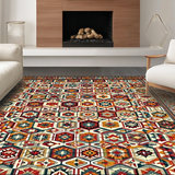 Vibrant Circular Patterned Composition(Red)