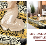 Ultra Soft Area Rug, Non Slip, Stain Resistant, Washable Area Rugs for Living Room, Bedroom, Stylish Beige Leopard Textures(Beige)