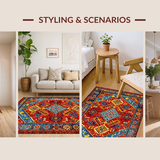 Rustic Earthy Braided Accent(Red)