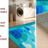 Fun Teal Whale Graphic Style(Blue)