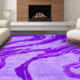Ultra Soft Area Rug, Non Slip, Stain Resistant, Washable Area Rugs for Living Room, Bedroom, Trendy Soft Textured Expression(Purple)