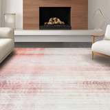 Ultra Soft Area Rug, Non Slip, Stain Resistant, Washable Area Rugs for Living Room, Bedroom, Artistic Tie-Dye Fuzzy Texture(Pink)