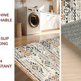 Tribal Earthy Tones Geometric Design(Gray)