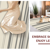 Contemporary Striped Earthy Tones(Beige)