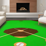 Dynamic Green and Brown Sports Motif(Green)