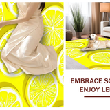 Sunny Whimsical Patterned Mat(Yellow)