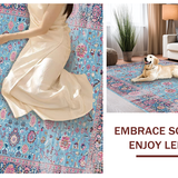 Eclectic Vibrant Floral Mosaic(Blue)