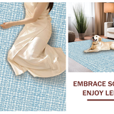 Ultra Soft Area Rug, Non Slip, Stain Resistant, Washable Area Rugs for Living Room, Bedroom, Adorable Blue Bow Bath Mat Rug with Stylish Preppy Flair for Decor(Blue)