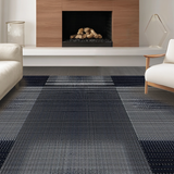 Ultra Soft Area Rug, Non Slip, Stain Resistant, Washable Area Rugs for Living Room, Bedroom, Vibrant Urban Abstract Arrangement(Gray)