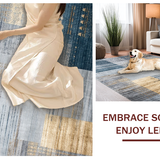 Luxurious Grey and Gold Swirl(Blue)