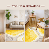 Lively Marbleized Visual Appeal(Yellow)