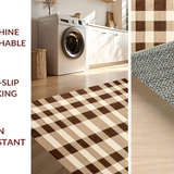 Ultra Soft Area Rug, Non Slip, Stain Resistant, Washable Area Rugs for Living Room, Bedroom, Inviting Warm-toned Trellis Visual(Beige)