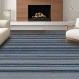 Elegant Minimalist Linear Stripes(Blue)