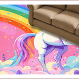 Ultra Soft Area Rug, Non Slip, Stain Resistant, Washable Area Rugs for Living Room, Bedroom, Machine Washable Fuzzy Rug for Princess Bedroom(Pink)